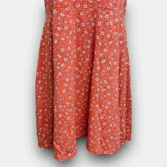 2 DYE 4 ladies floral sleeveless large dress peach white flowers - Picture 6 of 12